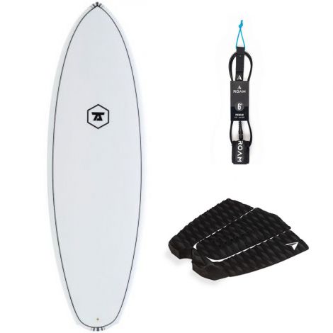 PACK SURF 7S 5'8 DOUBLE DOWN + PAD + LEASH